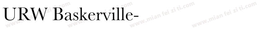 URW Baskerville字体转换